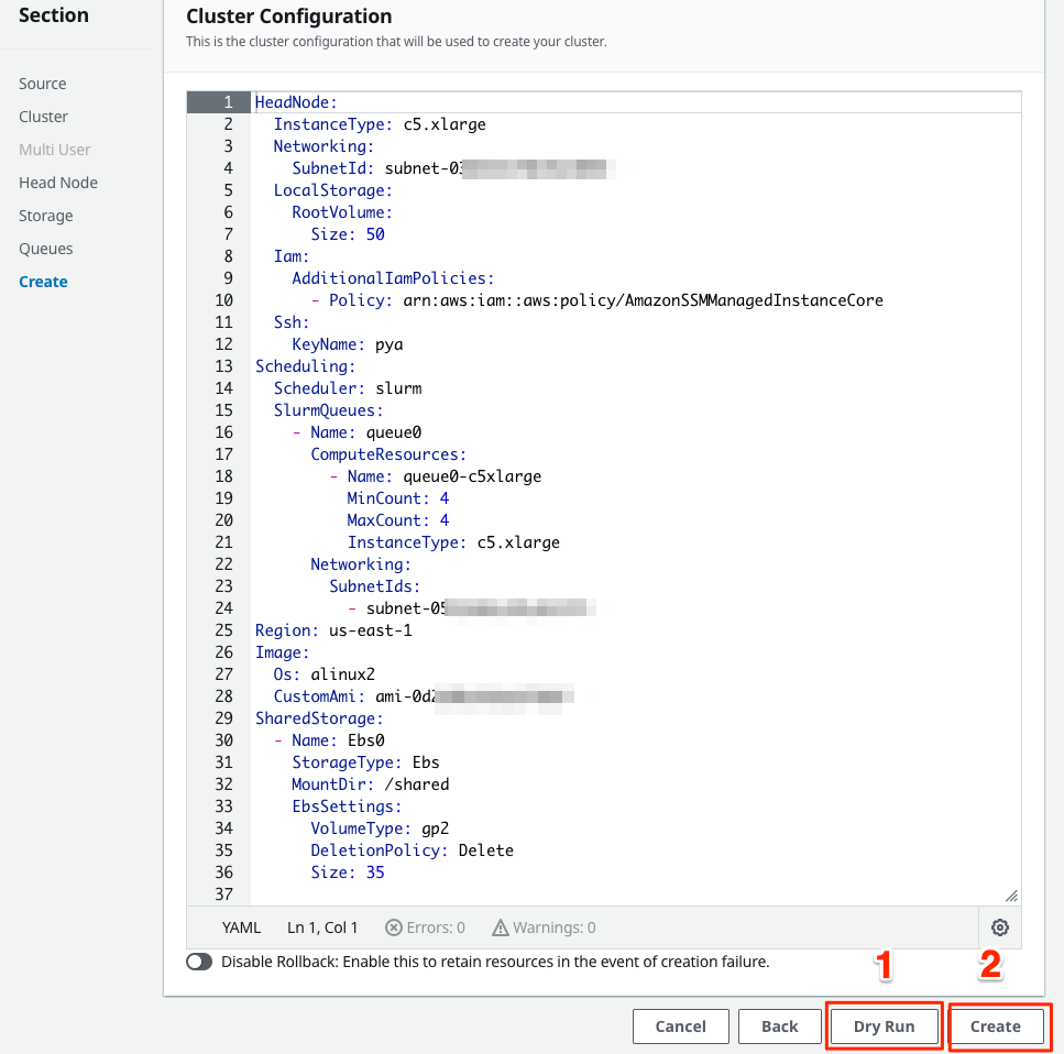 PCluster Manager CloudFormation Stack