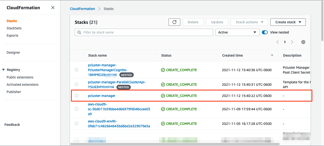 PCluster Manager Deployed